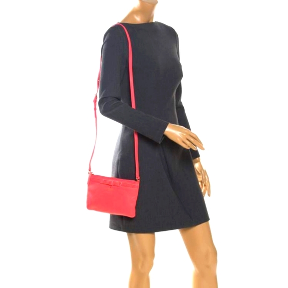 ⭐HOST PICK⭐ Kate Spade New York - Geranium Pink Bow Tarin Crossbody Purse - Picture 16 of 16